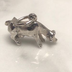 Milking cow vintage pendant bracelet charm